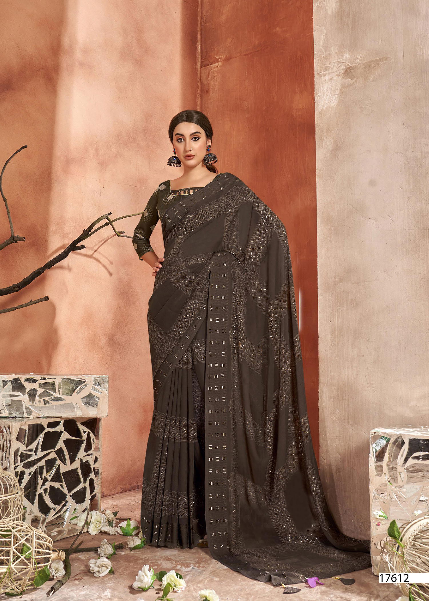 Fragaria By Vallabhi Heavy Designer Georgette Sarees Wholesale Market In Surat